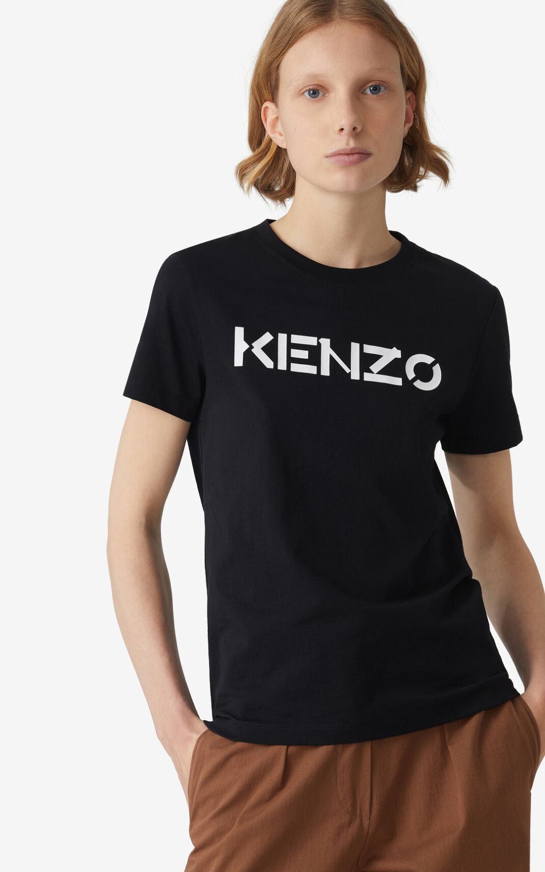 Kenzo Logo T Shirt Dam | 82940-IQCP